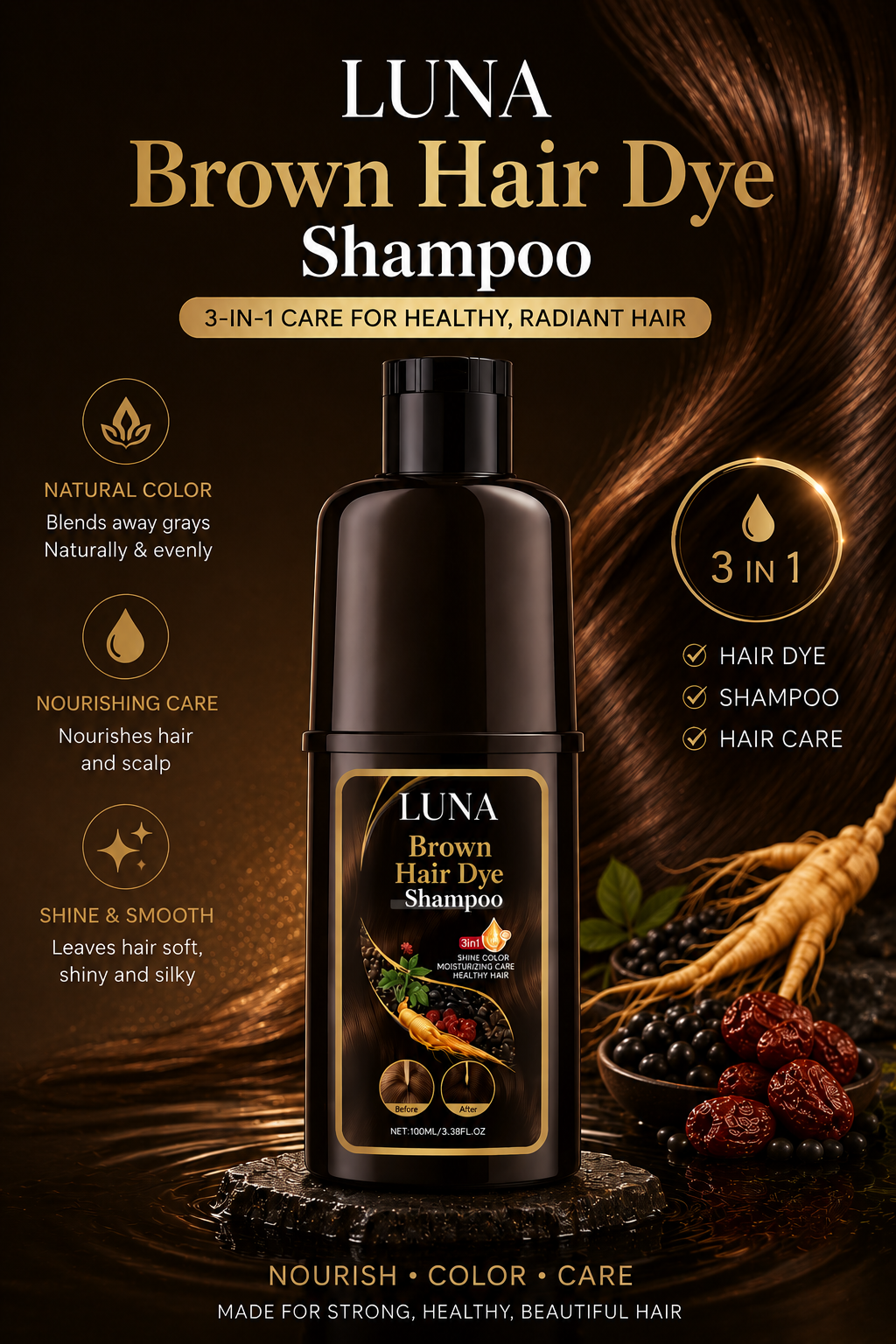 Premium Grey Hair Treatment Shampoo